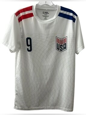 Fast Action USA White Soccer Jersey Shirt Size Medium